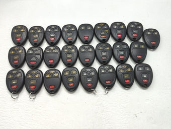 compare product Lot of 25 Chevrolet Keyless Entry Remote Fob MIXED FCC IDS MIXED PART