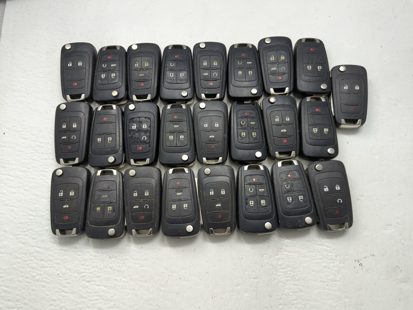 Lot of 25 Chevrolet Keyless Entry Remote Fob MIXED FCC IDS MIXED PART - Oemusedautoparts1.com