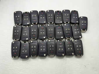 compare product Lot of 25 Chevrolet Keyless Entry Remote Fob MIXED FCC IDS MIXED PART
