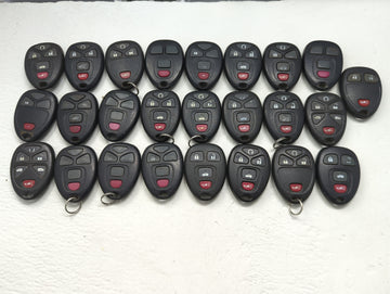 Lot of 25 Chevrolet Keyless Entry Remote Fob MIXED FCC IDS MIXED PART - Oemusedautoparts1.com