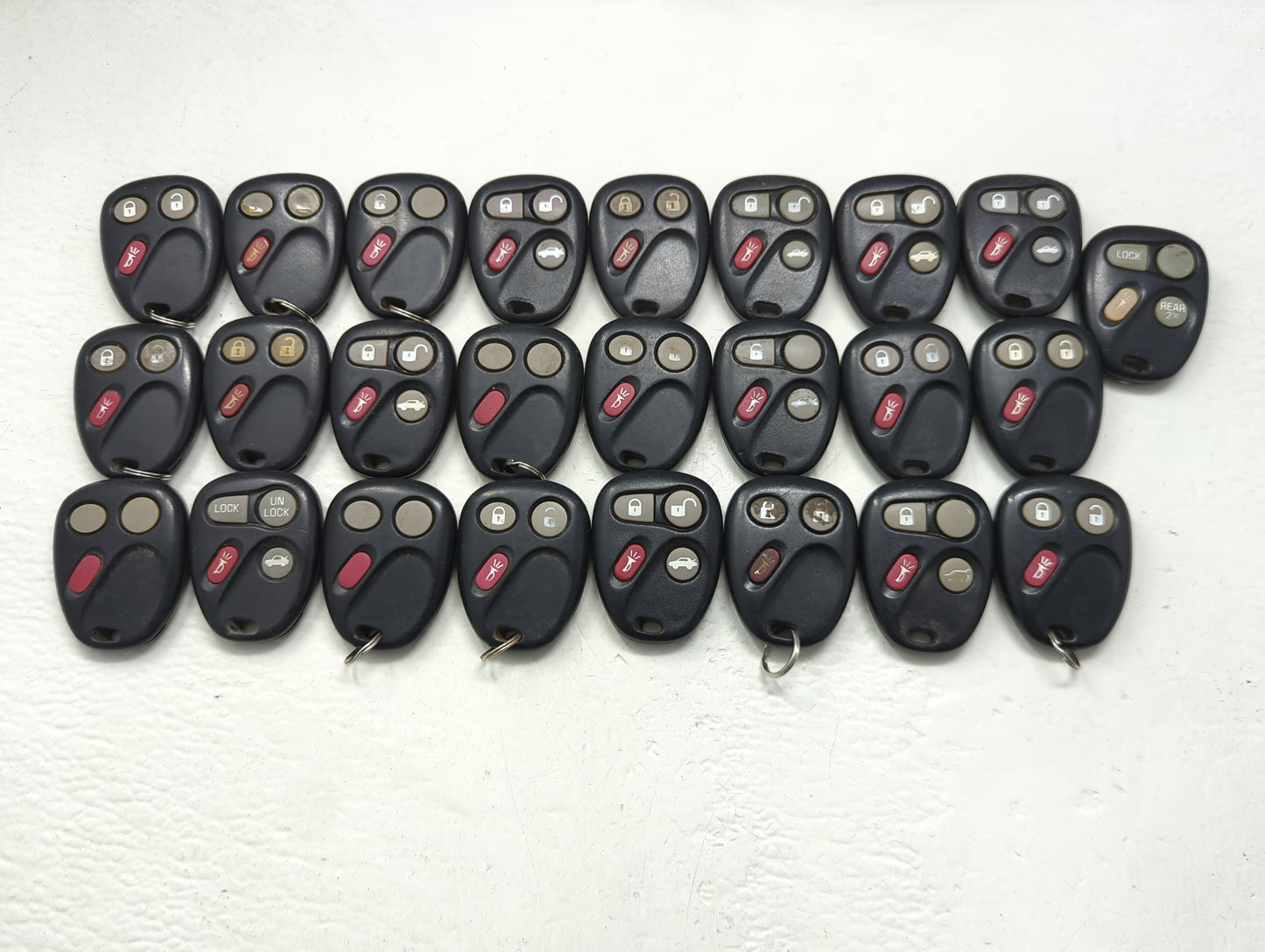 Lot of 25 Chevrolet Keyless Entry Remote Fob MYT3X689B | LHJ011 | - Oemusedautoparts1.com