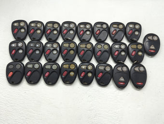 compare product Lot of 25 Chevrolet Keyless Entry Remote Fob MIXED FCC IDS MIXED PART