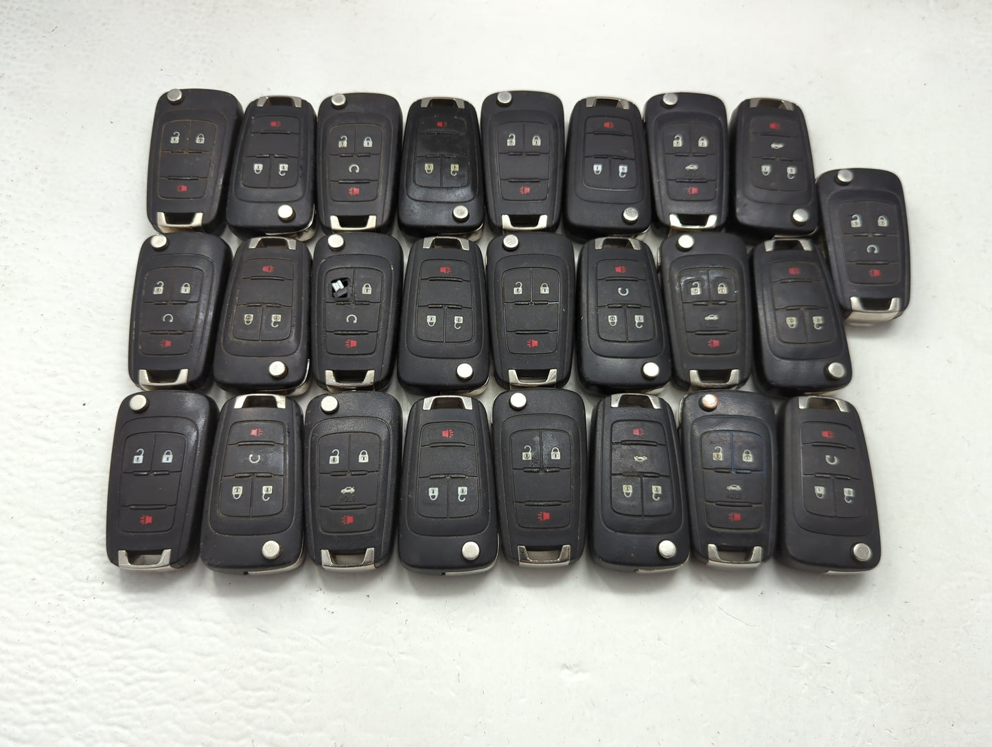Lot of 25 Chevrolet Keyless Entry Remote Fob AVL-B01T1AC MIXED PART - Oemusedautoparts1.com