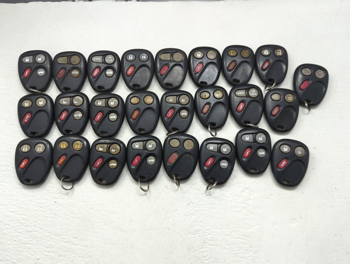 Lot of 25 Chevrolet Keyless Entry Remote Fob - Oemusedautoparts1.com