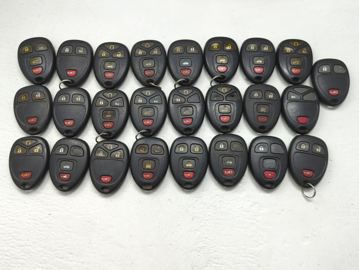 Lot of 25 Chevrolet Keyless Entry Remote Fob OUC60270 MIXED PART NUMBERS - Oemusedautoparts1.com