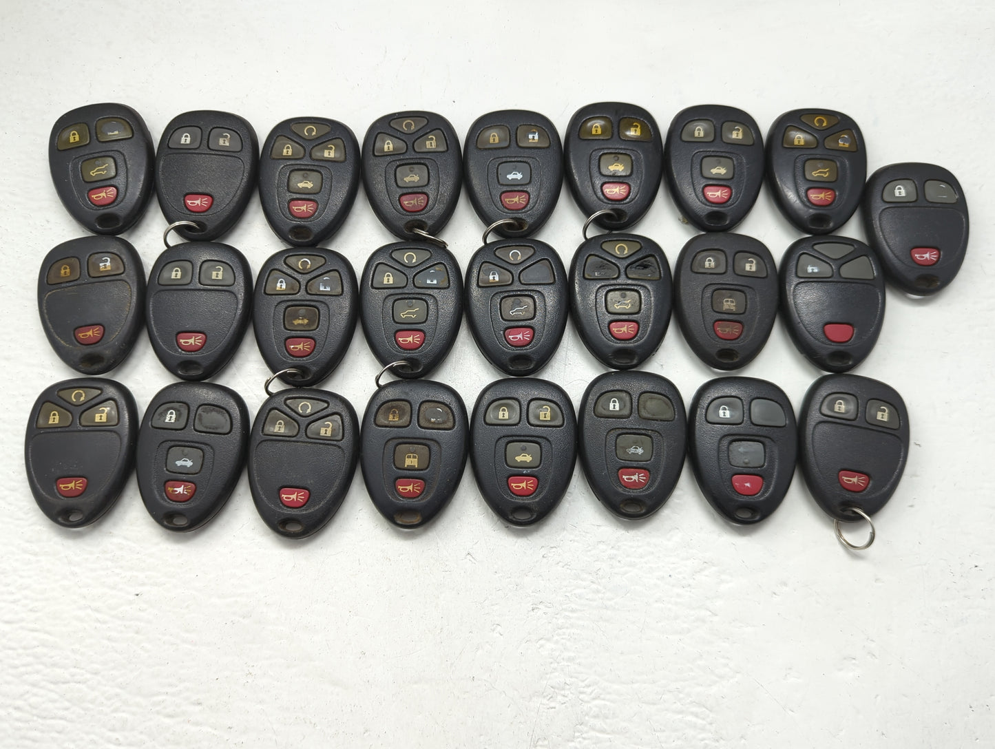 Lot of 25 Chevrolet Keyless Entry Remote Fob OUC60270 MIXED PART NUMBERS - Oemusedautoparts1.com