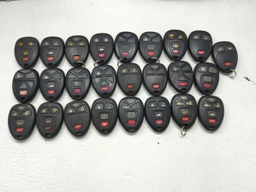 Lot of 25 Chevrolet Keyless Entry Remote Fob MIXED FCC IDS MIXED PART - Oemusedautoparts1.com