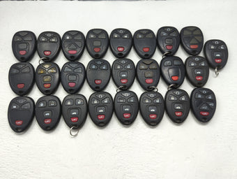 compare product Lot of 25 Chevrolet Keyless Entry Remote Fob MIXED FCC IDS MIXED PART