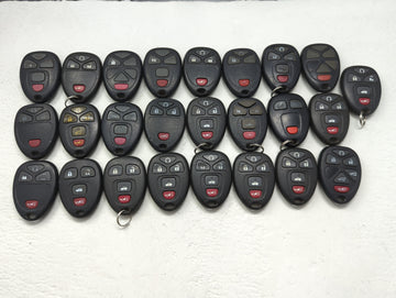 Lot of 25 Chevrolet Keyless Entry Remote Fob MIXED FCC IDS MIXED PART - Oemusedautoparts1.com