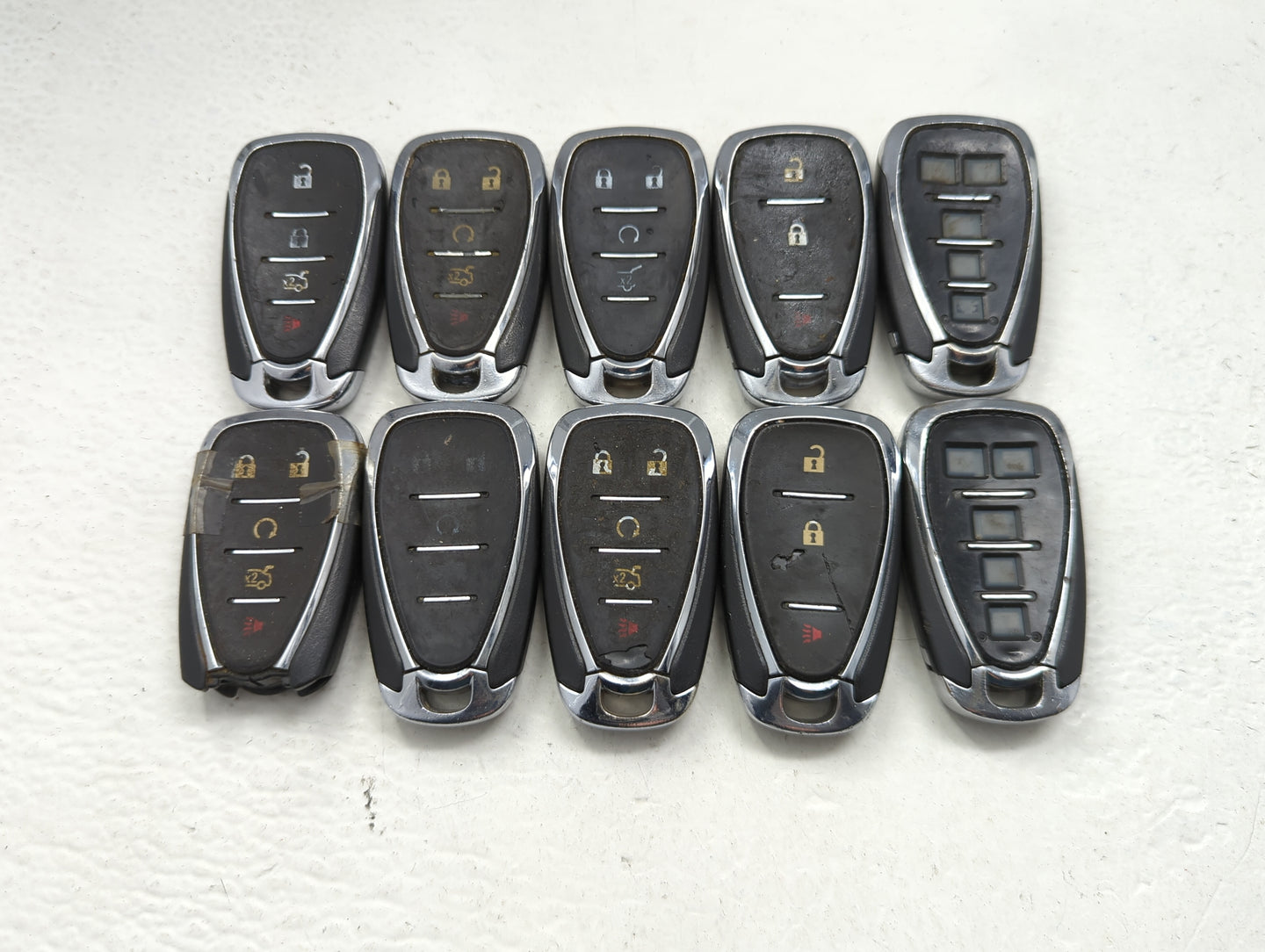 Lot of 10 Chevrolet Keyless Entry Remote Fob HYQ4EA MIXED PART NUMBERS - Oemusedautoparts1.com