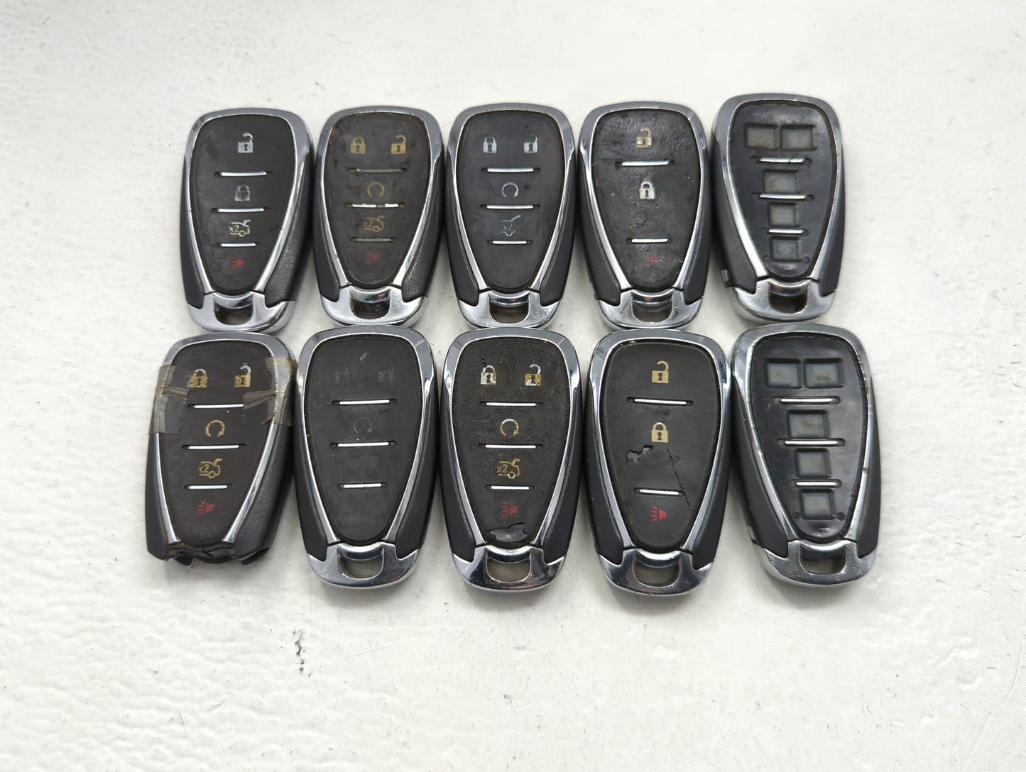 Lot of 10 Chevrolet Keyless Entry Remote Fob HYQ4EA MIXED PART NUMBERS - Oemusedautoparts1.com