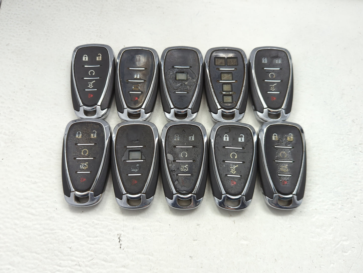 Lot of 10 Chevrolet Keyless Entry Remote Fob HYQ4EA MIXED PART NUMBERS - Oemusedautoparts1.com