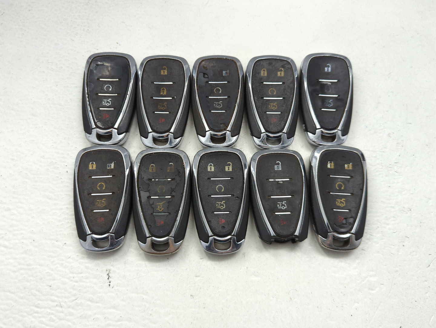 Lot of 10 Chevrolet Keyless Entry Remote Fob HYQ4EA MIXED PART NUMBERS - Oemusedautoparts1.com