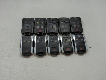 compare product Lot of 10 Chevrolet Keyless Entry Remote Fob MIXED FCC IDS MIXED PART 1476145