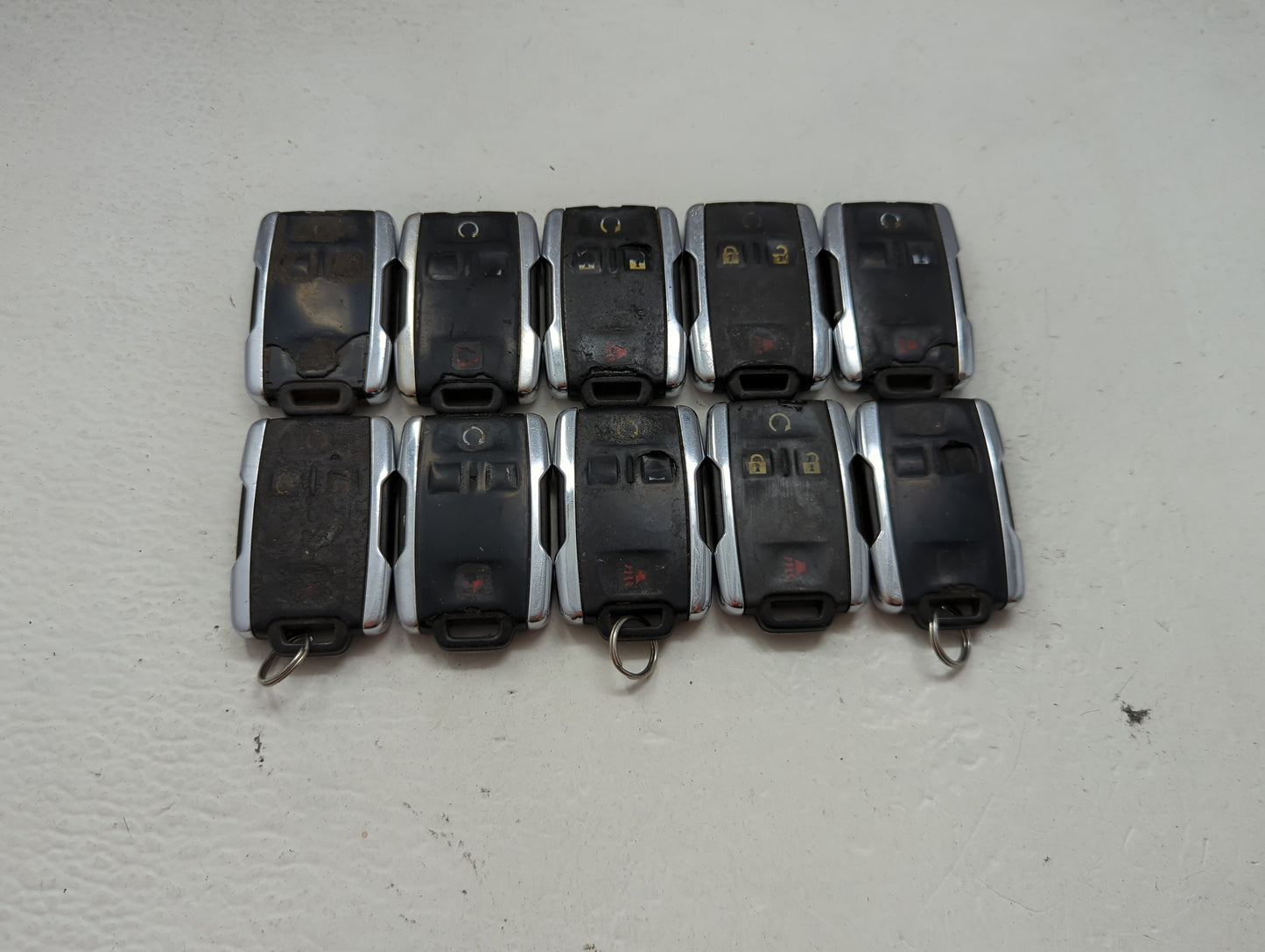 Lot of 10 Chevrolet Keyless Entry Remote Fob MIXED FCC IDS MIXED PART 1476155 - Oemusedautoparts1.com