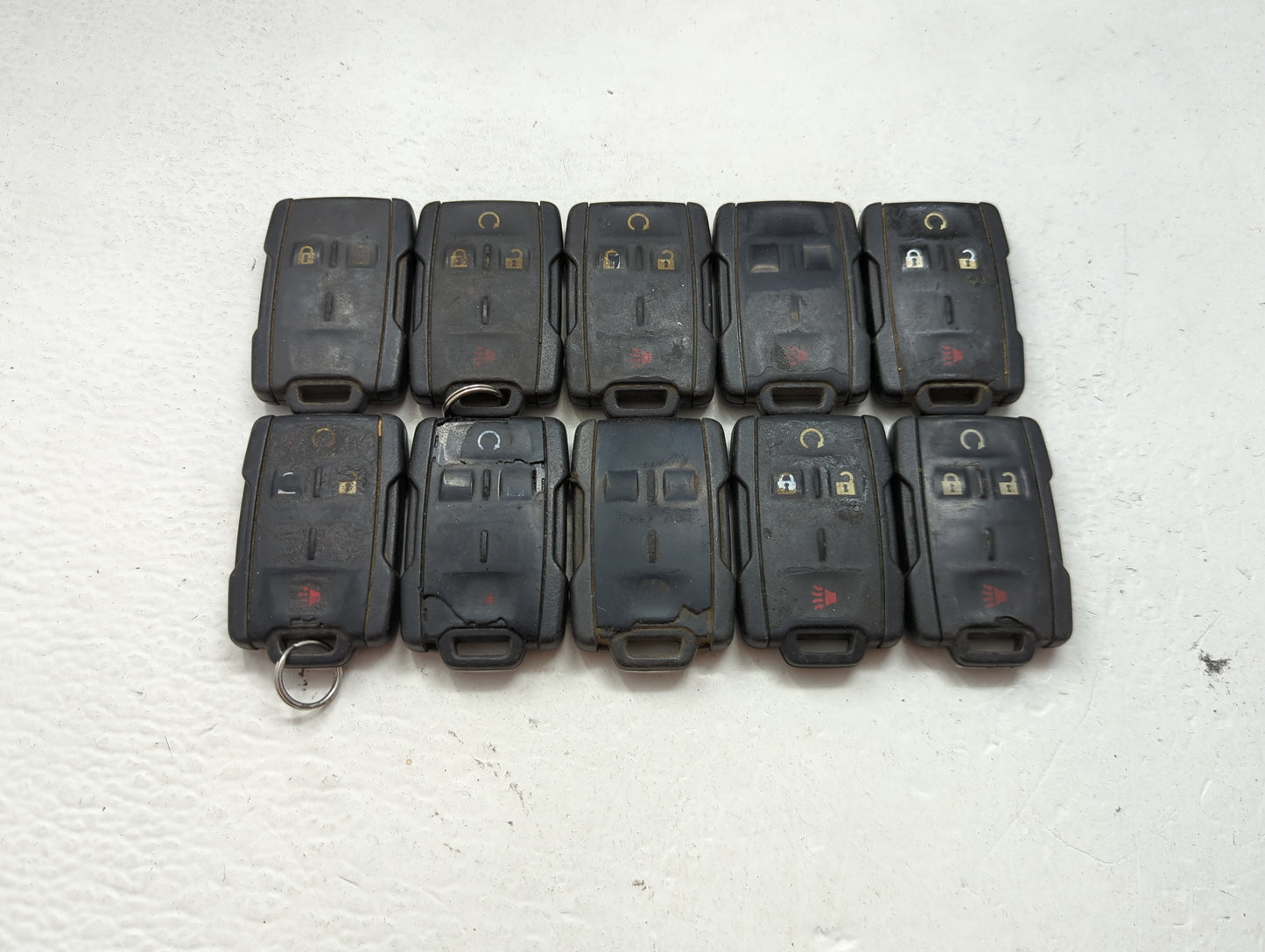 Lot of 10 Chevrolet Keyless Entry Remote Fob MIXED FCC IDS MIXED PART 1476157 - Oemusedautoparts1.com
