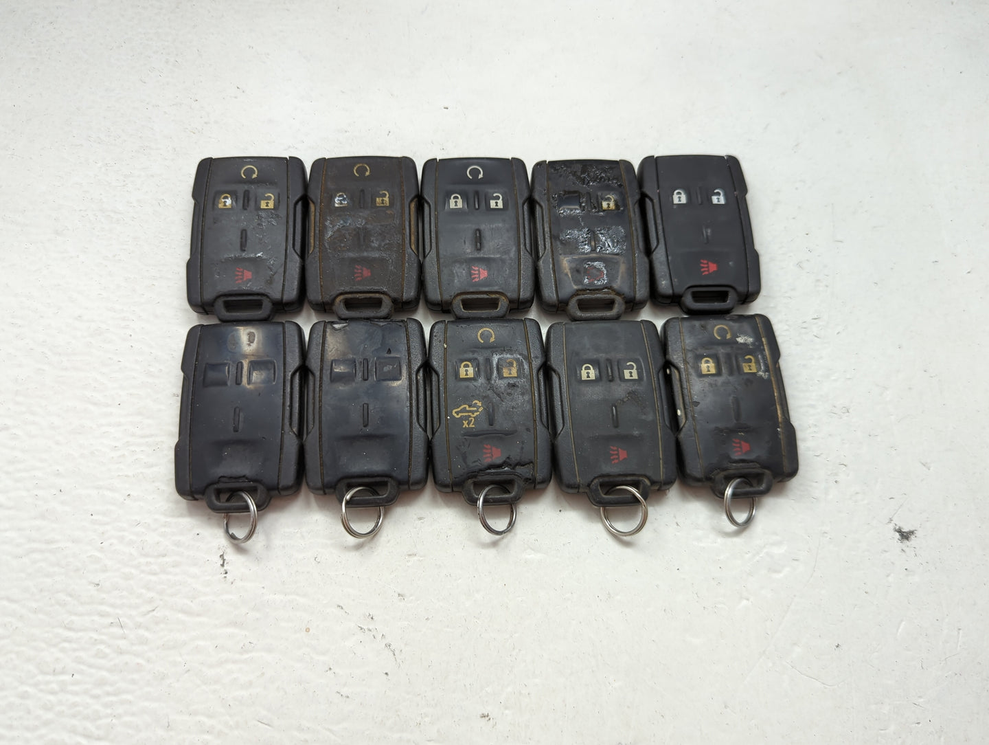 Lot of 10 Chevrolet Keyless Entry Remote Fob MIXED FCC IDS MIXED PART 1476158 - Oemusedautoparts1.com