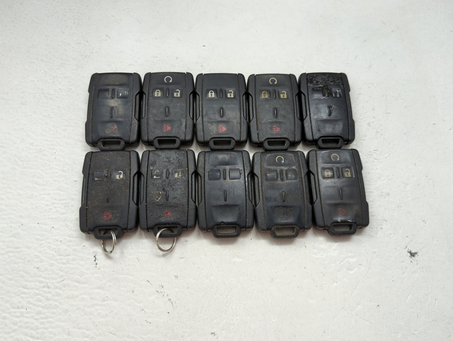 Lot of 10 Chevrolet Keyless Entry Remote Fob MIXED FCC IDS MIXED PART 1476159 - Oemusedautoparts1.com