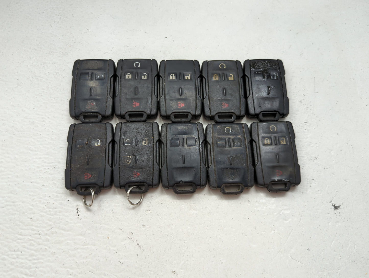 Lot of 10 Chevrolet Keyless Entry Remote Fob MIXED FCC IDS MIXED PART 1476159 - Oemusedautoparts1.com