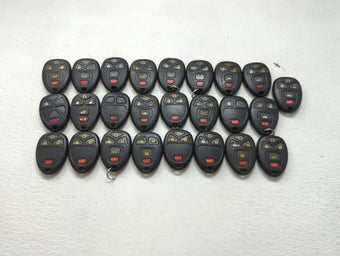 compare product Lot of 25 Chevrolet Keyless Entry Remote Fob MIXED FCC IDS MIXED PART 1476704