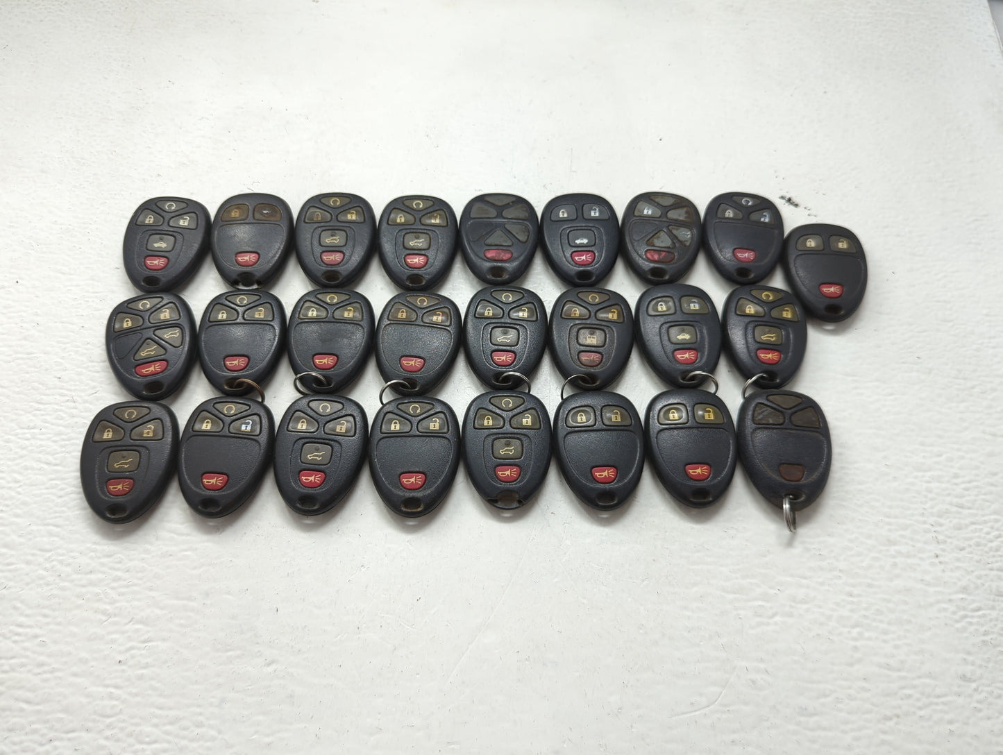 Lot of 25 Chevrolet Keyless Entry Remote Fob MIXED FCC IDS MIXED PART 1476705 - Oemusedautoparts1.com