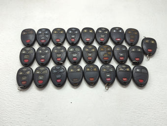 compare product Lot of 25 Chevrolet Keyless Entry Remote Fob MIXED FCC IDS MIXED PART 1476708