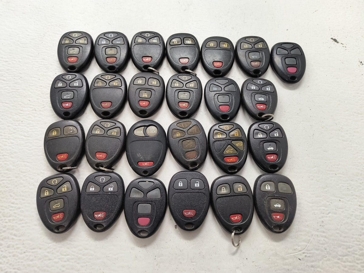 Lot of 25 Chevrolet Keyless Entry Remote Fob 1522740 - Oemusedautoparts1.com