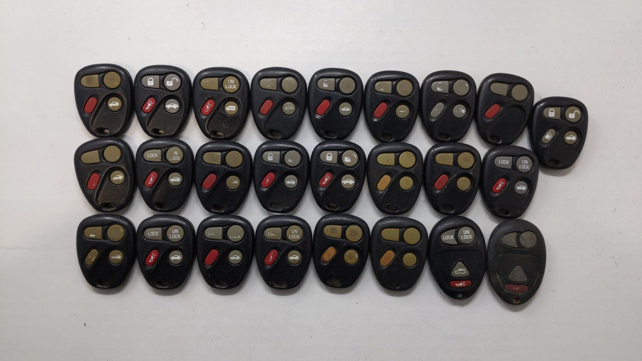 Lot of 25 Chevrolet Keyless Entry Remote Fob KOBUT1BT | N5F250738 | - Oemusedautoparts1.com