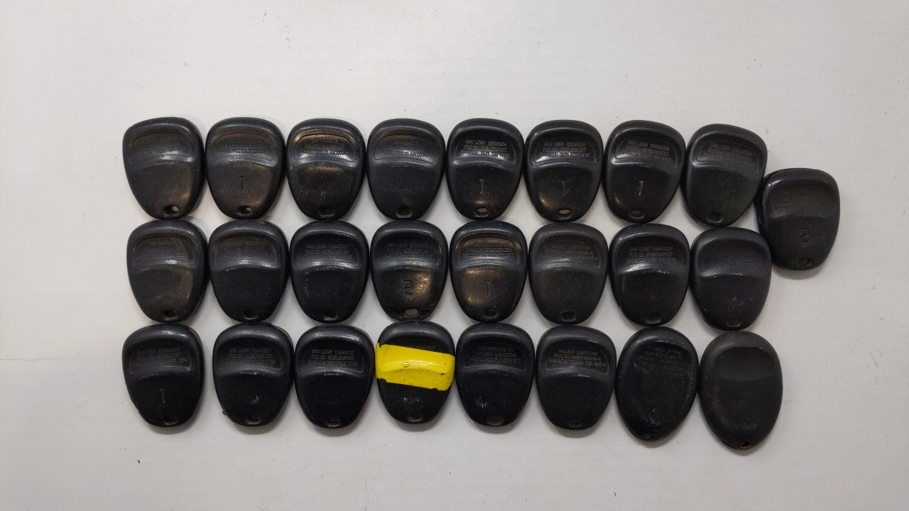 Lot of 25 Chevrolet Keyless Entry Remote Fob KOBUT1BT | N5F250738 | - Oemusedautoparts1.com