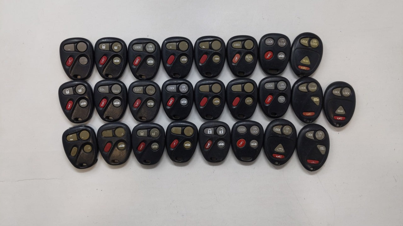 Lot of 25 Chevrolet Keyless Entry Remote Fob KOBUT1BT | N5F250738 | - Oemusedautoparts1.com