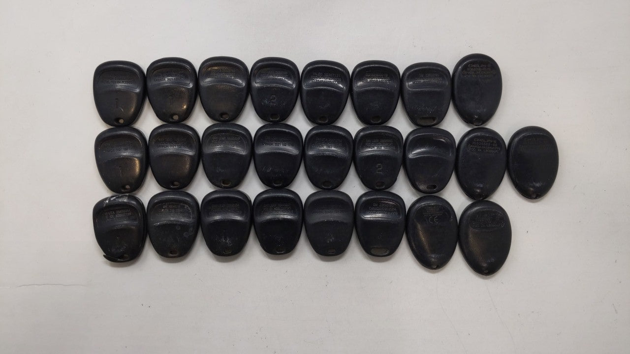 Lot of 25 Chevrolet Keyless Entry Remote Fob KOBUT1BT | N5F250738 | - Oemusedautoparts1.com