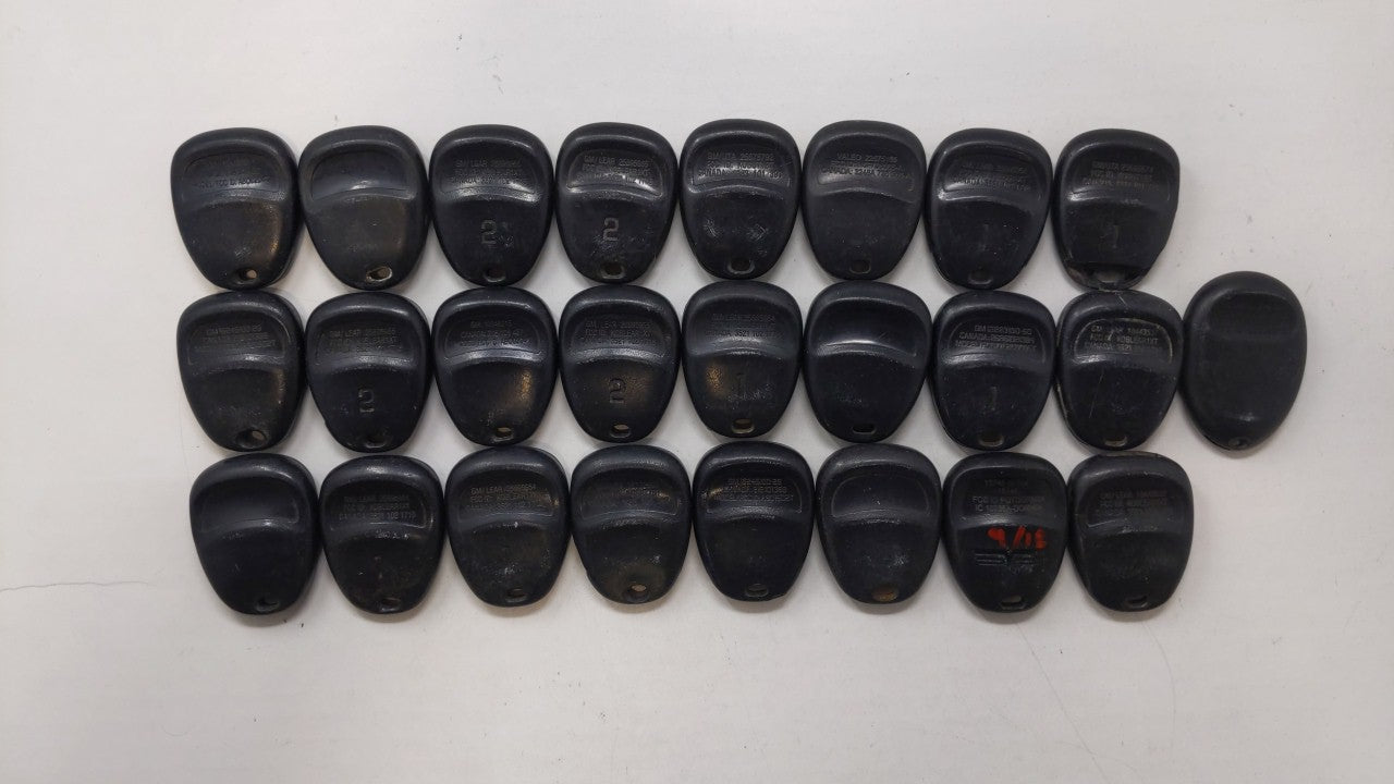Lot of 25 Chevrolet Keyless Entry Remote Fob KOBUT1BT | N5F250738 | - Oemusedautoparts1.com