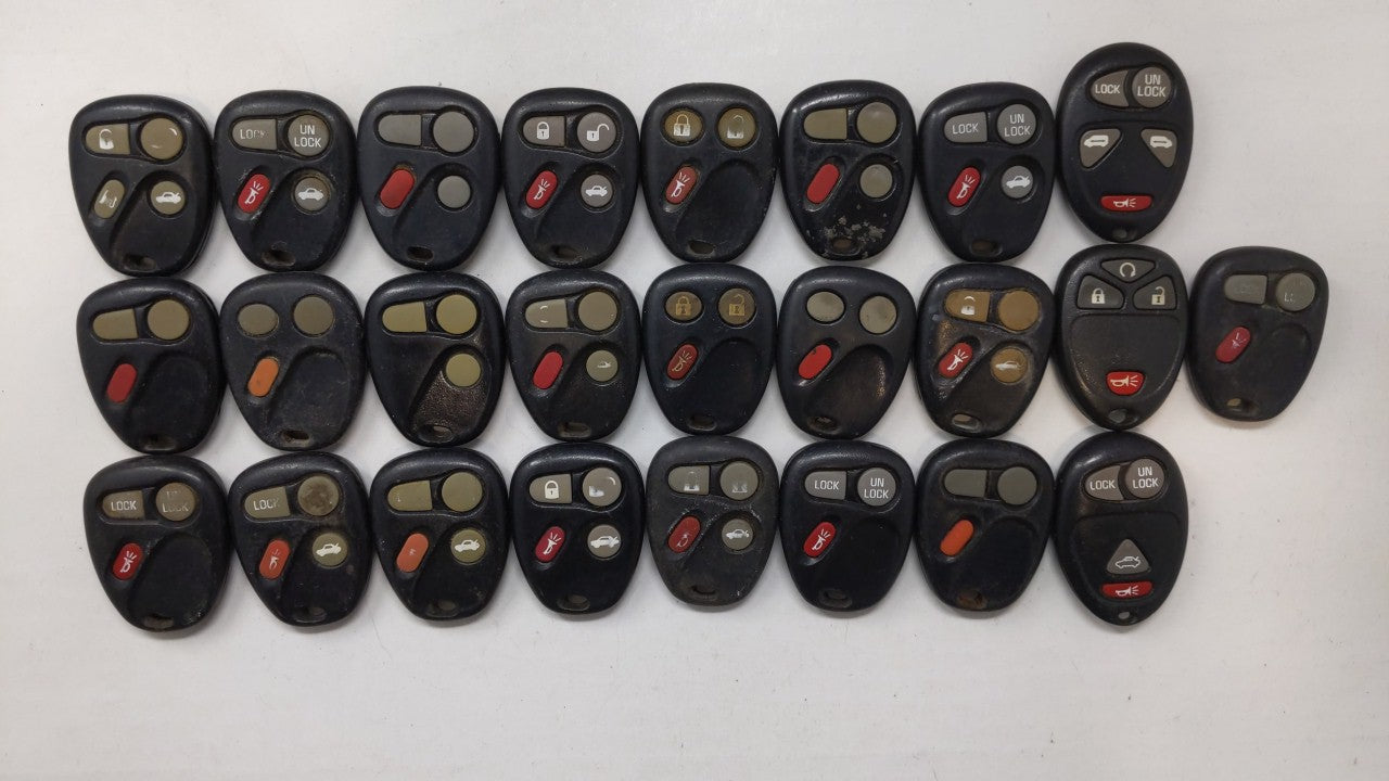 Lot of 25 Chevrolet Keyless Entry Remote Fob KOBUT1BT | N5F250738 | - Oemusedautoparts1.com