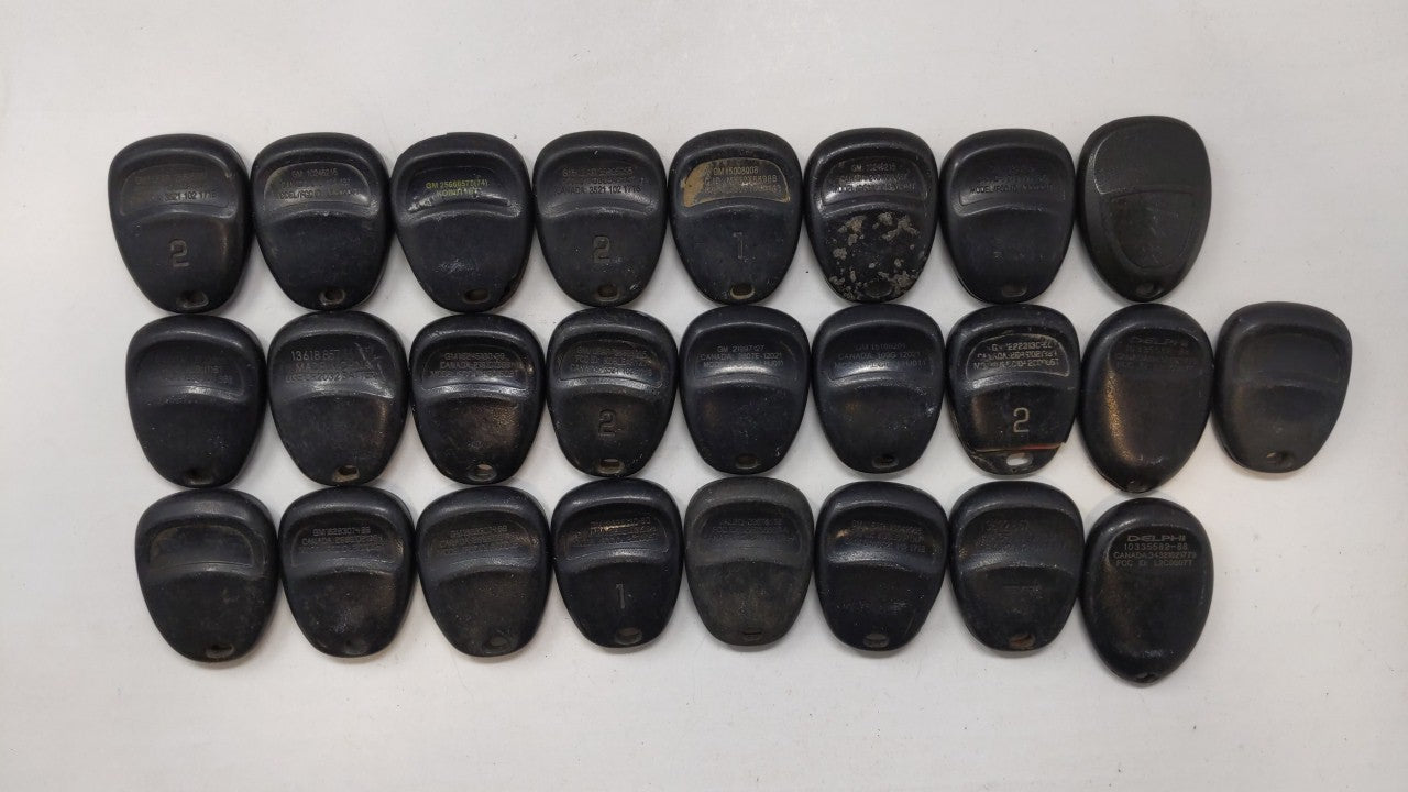 Lot of 25 Chevrolet Keyless Entry Remote Fob KOBUT1BT | N5F250738 | - Oemusedautoparts1.com
