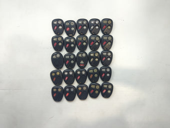 compare product Lot of 25 Chevrolet Keyless Entry Remote Fob KOBUT1BT | N5F250738 |