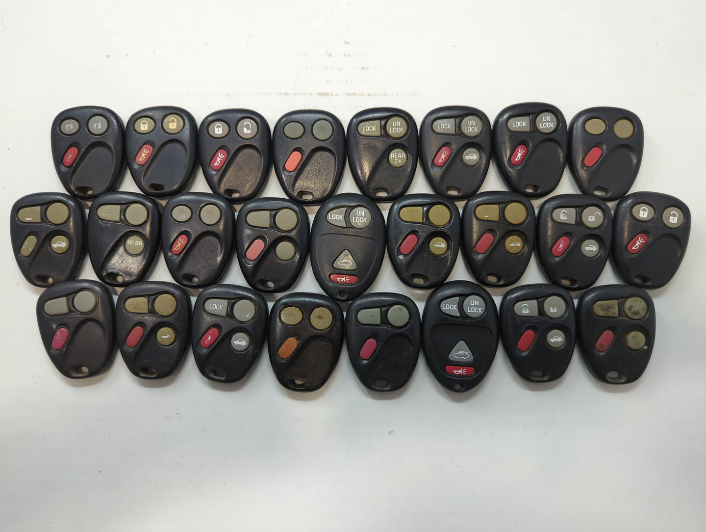 Lot of 25 Chevrolet Keyless Entry Remote Fob MYT3X6898B | LHJ011 | - Oemusedautoparts1.com