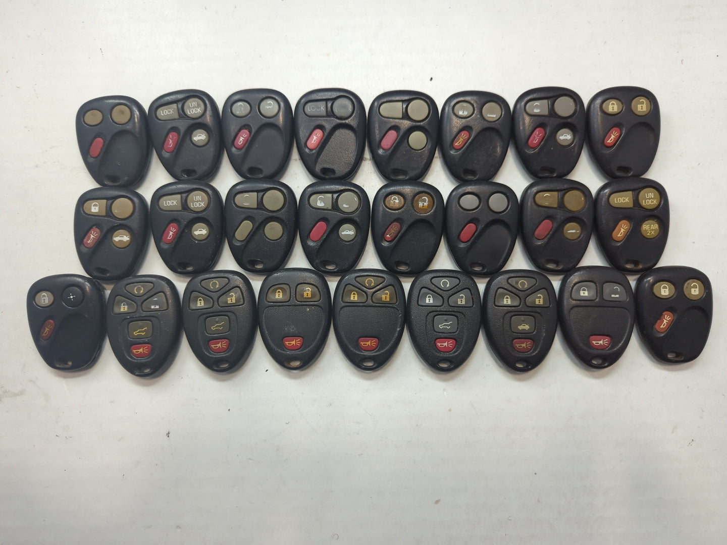 Lot of 25 Chevrolet Keyless Entry Remote Fob OUC60270 | OUC60221 | - Oemusedautoparts1.com