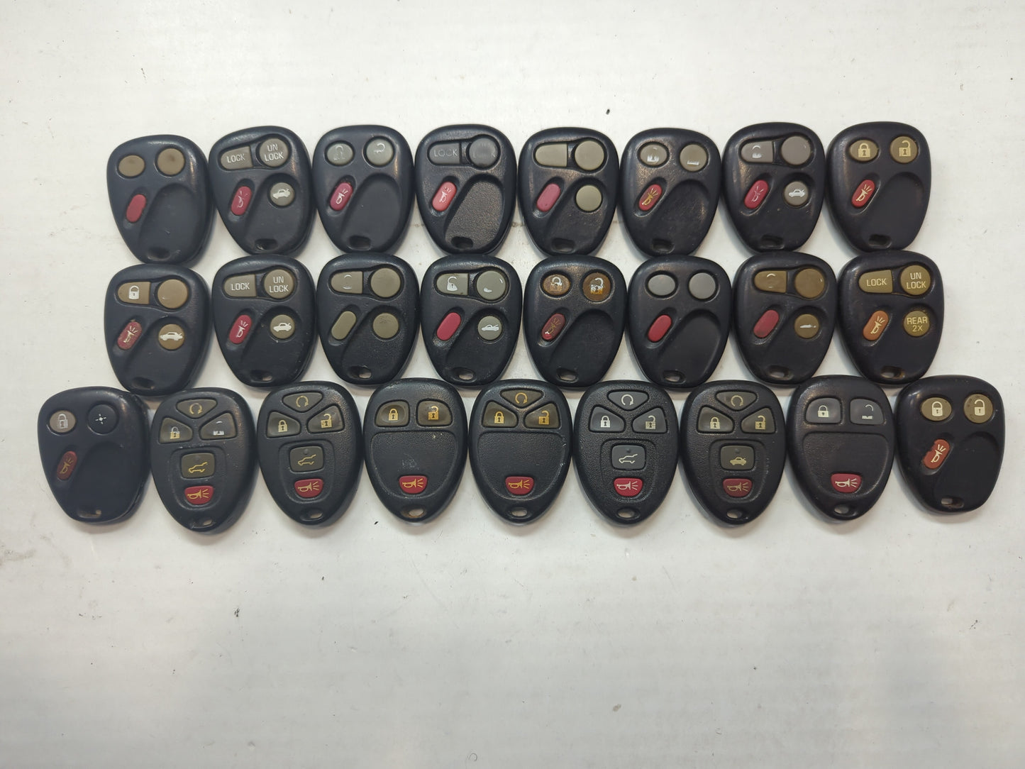 Lot of 25 Chevrolet Keyless Entry Remote Fob OUC60270 | OUC60221 | - Oemusedautoparts1.com