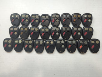 compare product Lot of 25 Chevrolet Keyless Entry Remote Fob MIXED FCC IDS MIXED PART