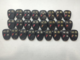 compare product Lot of 25 Chevrolet Keyless Entry Remote Fob MIXED FCC IDS MIXED PART