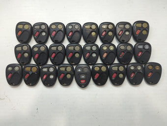 compare product Lot of 25 Chevrolet Keyless Entry Remote Fob MIXED FCC IDS MIXED PART
