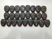 Lot of 25 Chevrolet Keyless Entry Remote Fob MIXED FCC IDS MIXED PART - Oemusedautoparts1.com