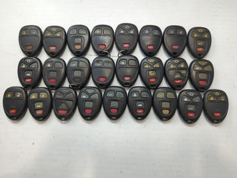 compare product Lot of 25 Chevrolet Keyless Entry Remote Fob MIXED FCC IDS MIXED PART