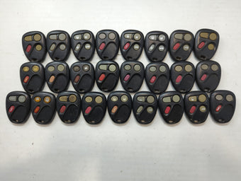 compare product Lot of 25 Chevrolet Keyless Entry Remote Fob MIXED FCC IDS MIXED PART