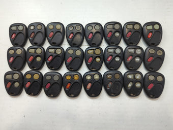 compare product Lot of 24 Chevrolet Keyless Entry Remote Fob MIXED FCC IDS MIXED PART