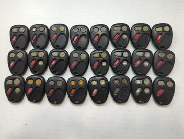 Lot of 24 Chevrolet Keyless Entry Remote Fob MIXED FCC IDS MIXED PART - Oemusedautoparts1.com