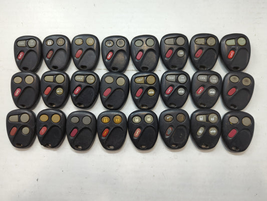 Lot of 24 Chevrolet Keyless Entry Remote Fob MIXED FCC IDS MIXED PART - Oemusedautoparts1.com