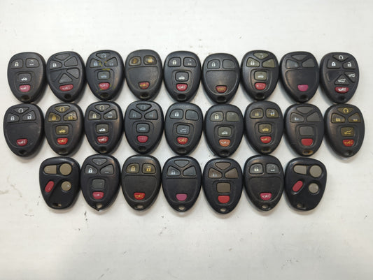 Lot of 25 Chevrolet Keyless Entry Remote Fob MIXED FCC IDS MIXED PART - Oemusedautoparts1.com