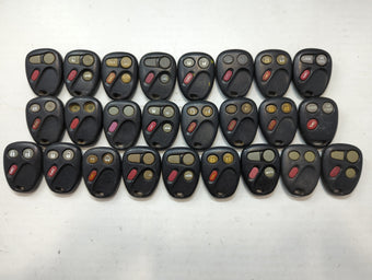 compare product Lot of 25 Chevrolet Keyless Entry Remote Fob MIXED FCC IDS MIXED PART