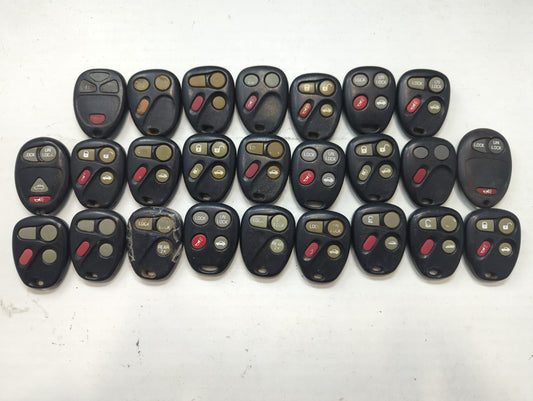 Lot of 25 Chevrolet Keyless Entry Remote Fob MIXED FCC IDS MIXED PART - Oemusedautoparts1.com
